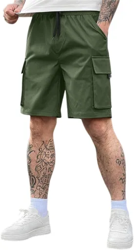 ADHOWBEW Summer Shorts for Men Carpenter Summer Tactical Stretch Big and Tall Hiking Relaxed Trunks