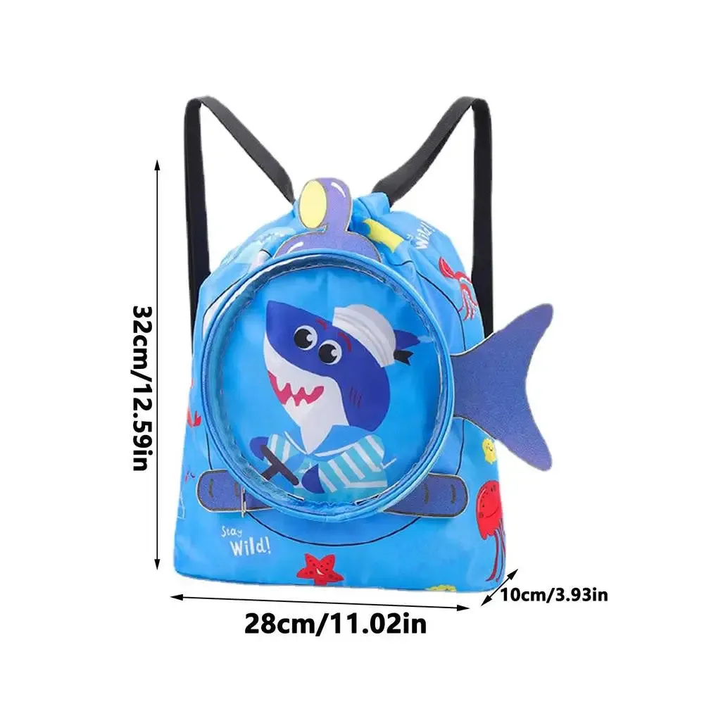 Adorable Waterproof Animal Print Girls' Beach Backpack with Compartments