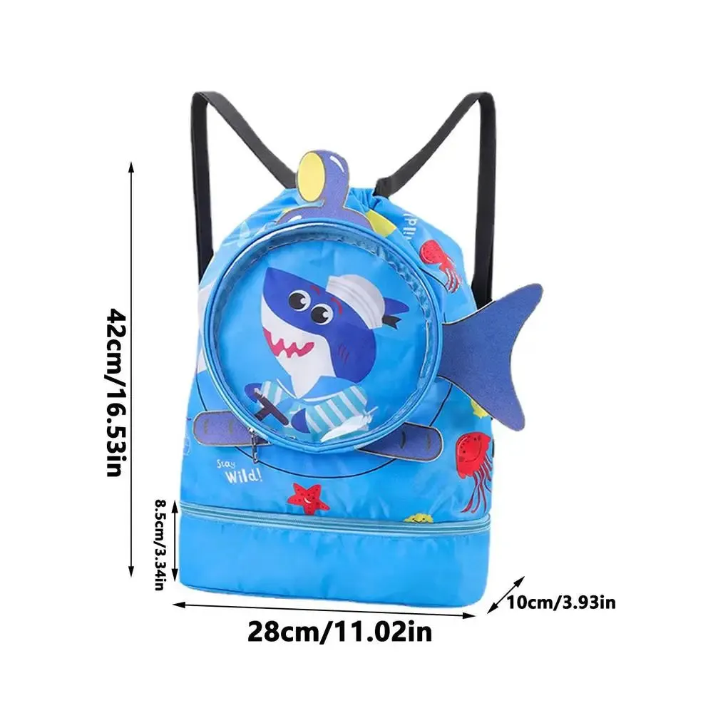 Adorable Waterproof Animal Print Girls' Beach Backpack with Compartments