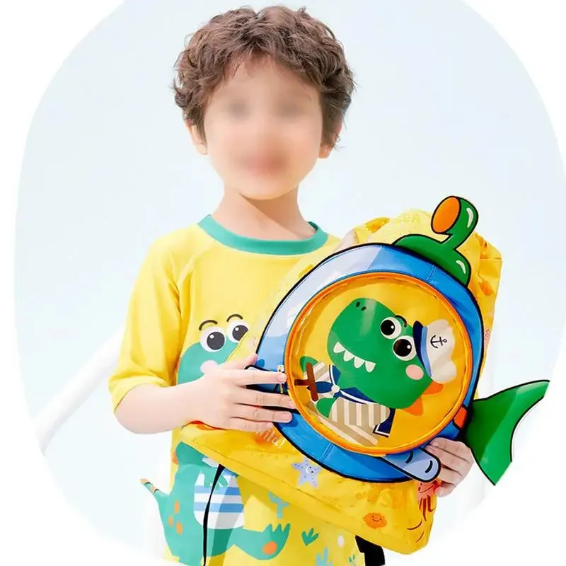 Adorable Waterproof Animal Print Girls' Beach Backpack with Compartments