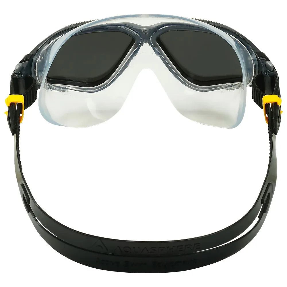 AquaSphere Vista Swim Mask - Black/Dark Grey