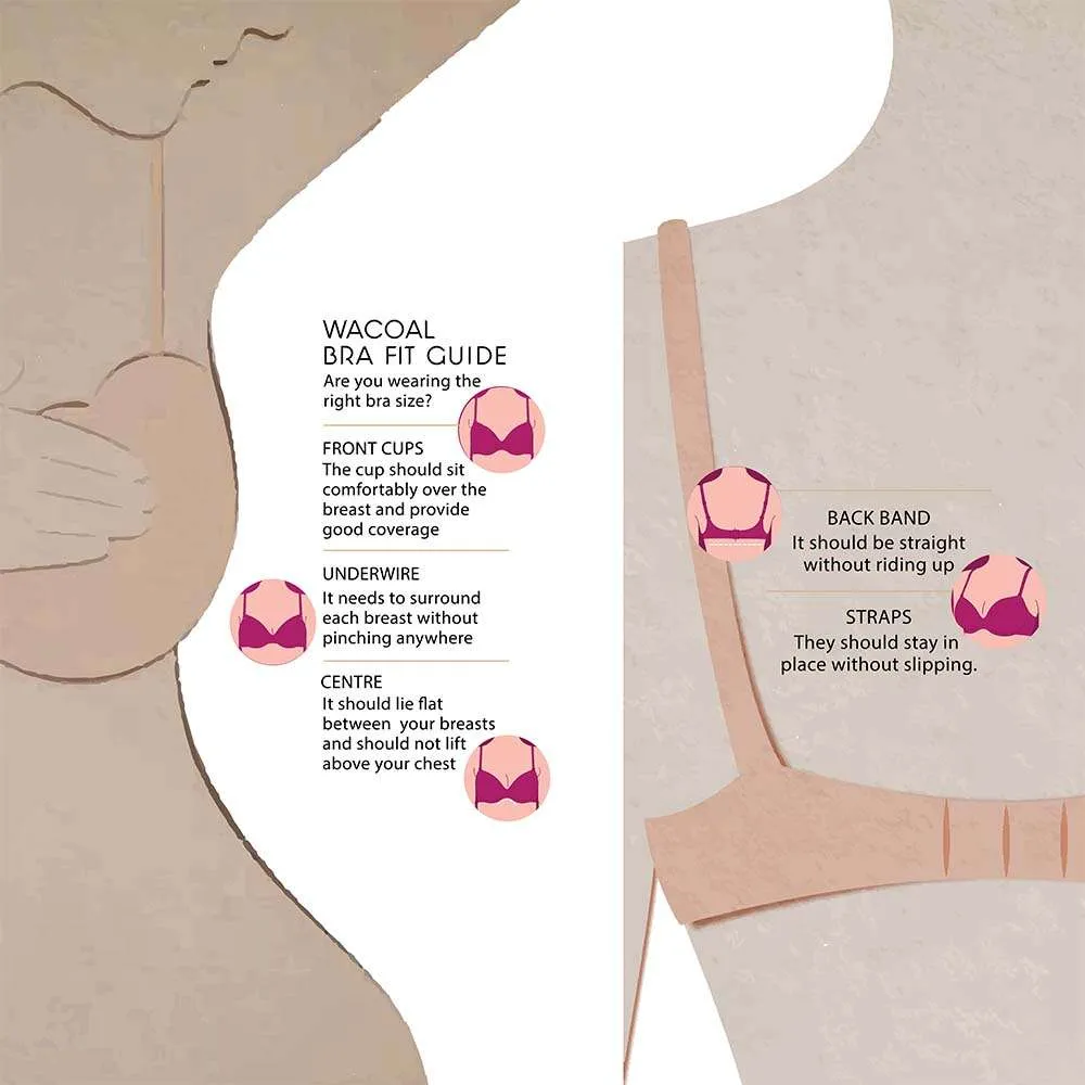 Awareness Non Padded Wired Full Coverage Full Support Plus Size Bra - Pink