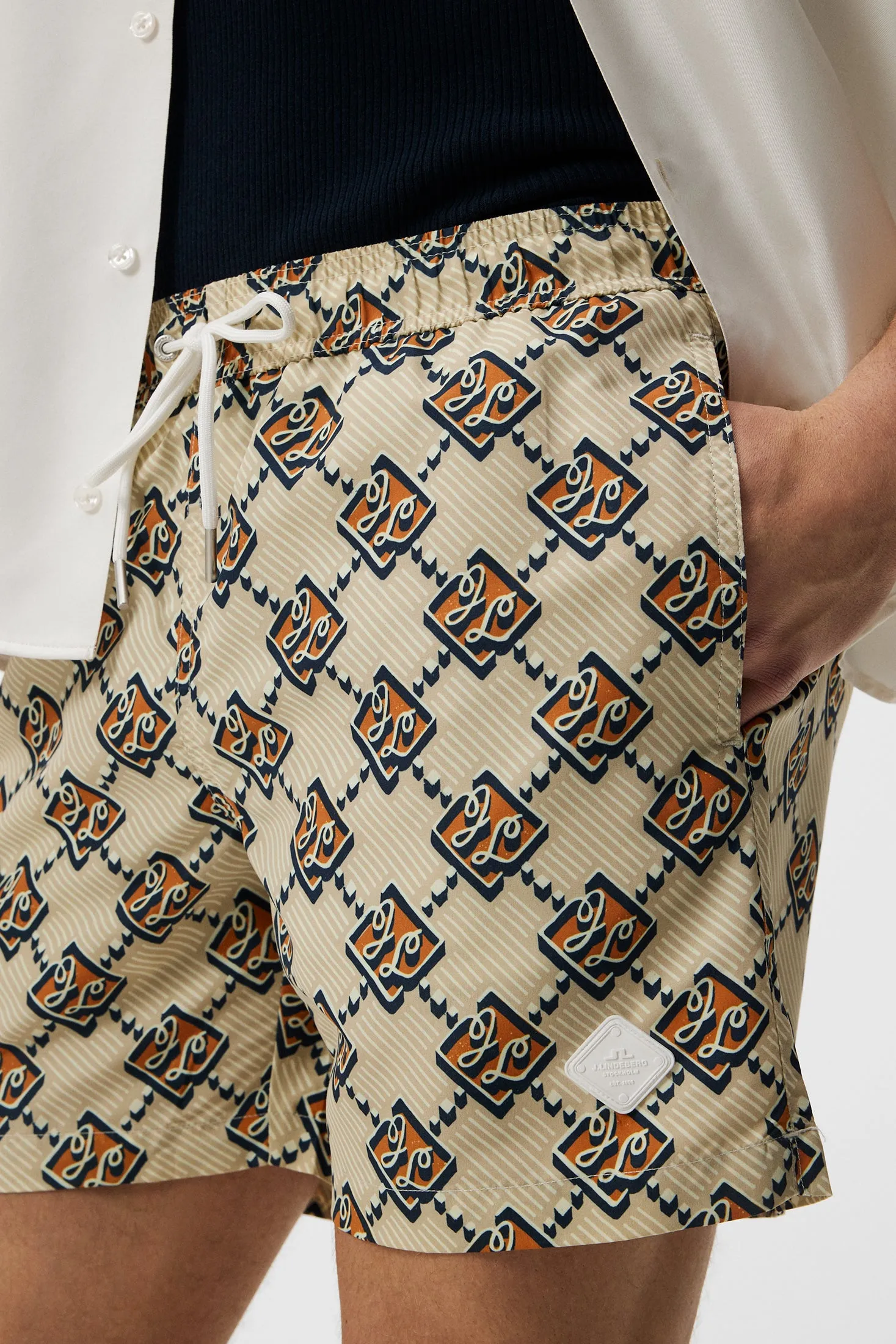 Banks Diamond JL Swim Trunks / Safari Beige