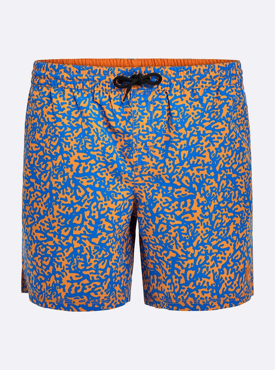 Blue Pixel Woven Medium Swim Trunks