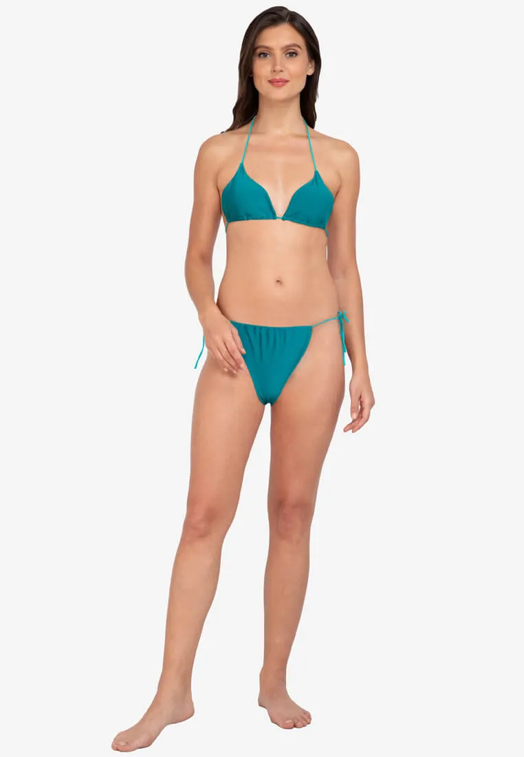 Classic Teal Tie-Back Bikini #205