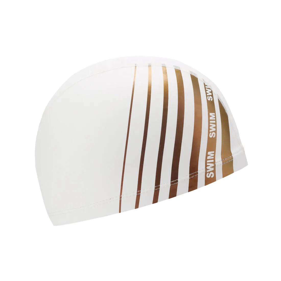 Coated mesh swim cap - Printed fabric - Size M - Green line