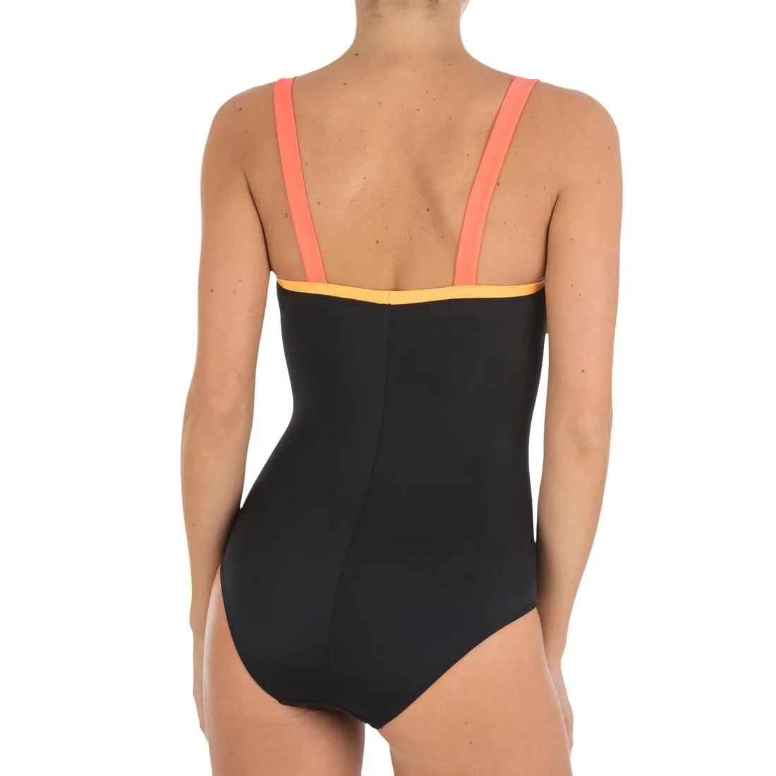 Cori Women’s One-Piece Swimsuit with Straight Neckline and Back - C16