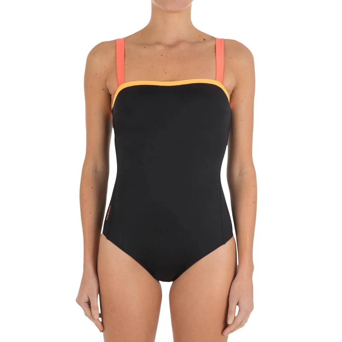 Cori Women’s One-Piece Swimsuit with Straight Neckline and Back - C16