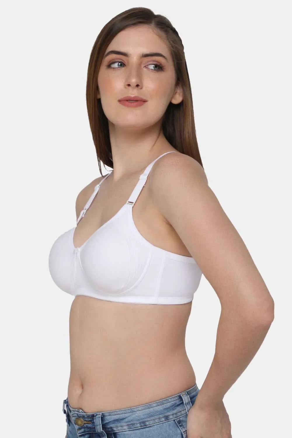 Everyday Full Coverage Non-Padded Intimacy T-Shirt Saree Bra - DEFC