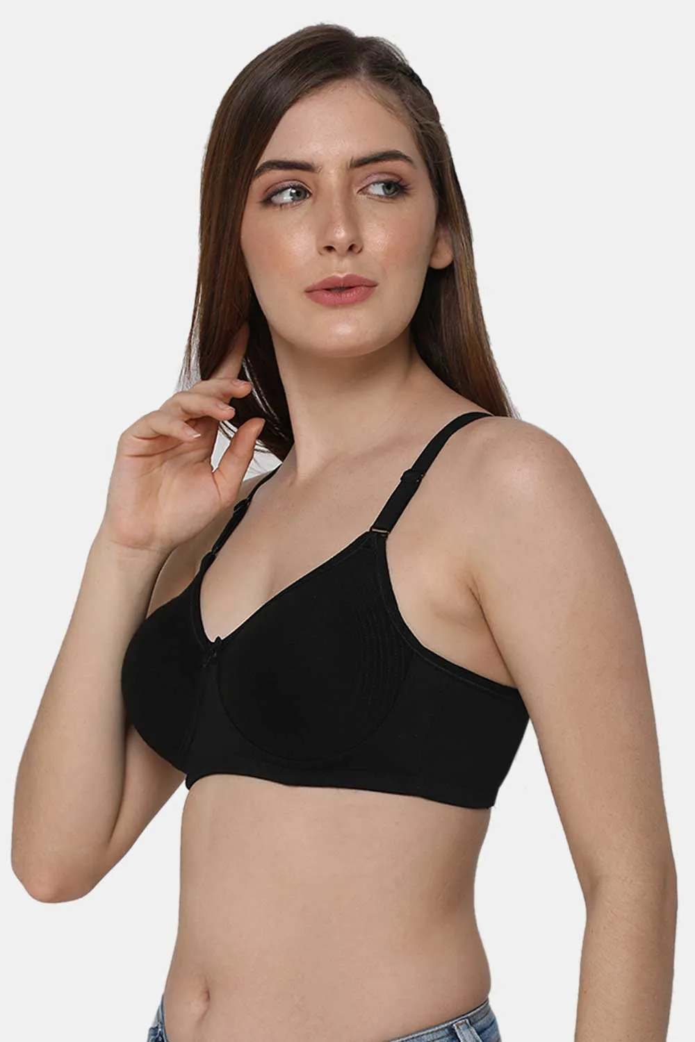 Everyday Full Coverage Non-Padded Intimacy T-Shirt Saree Bra - DEFC