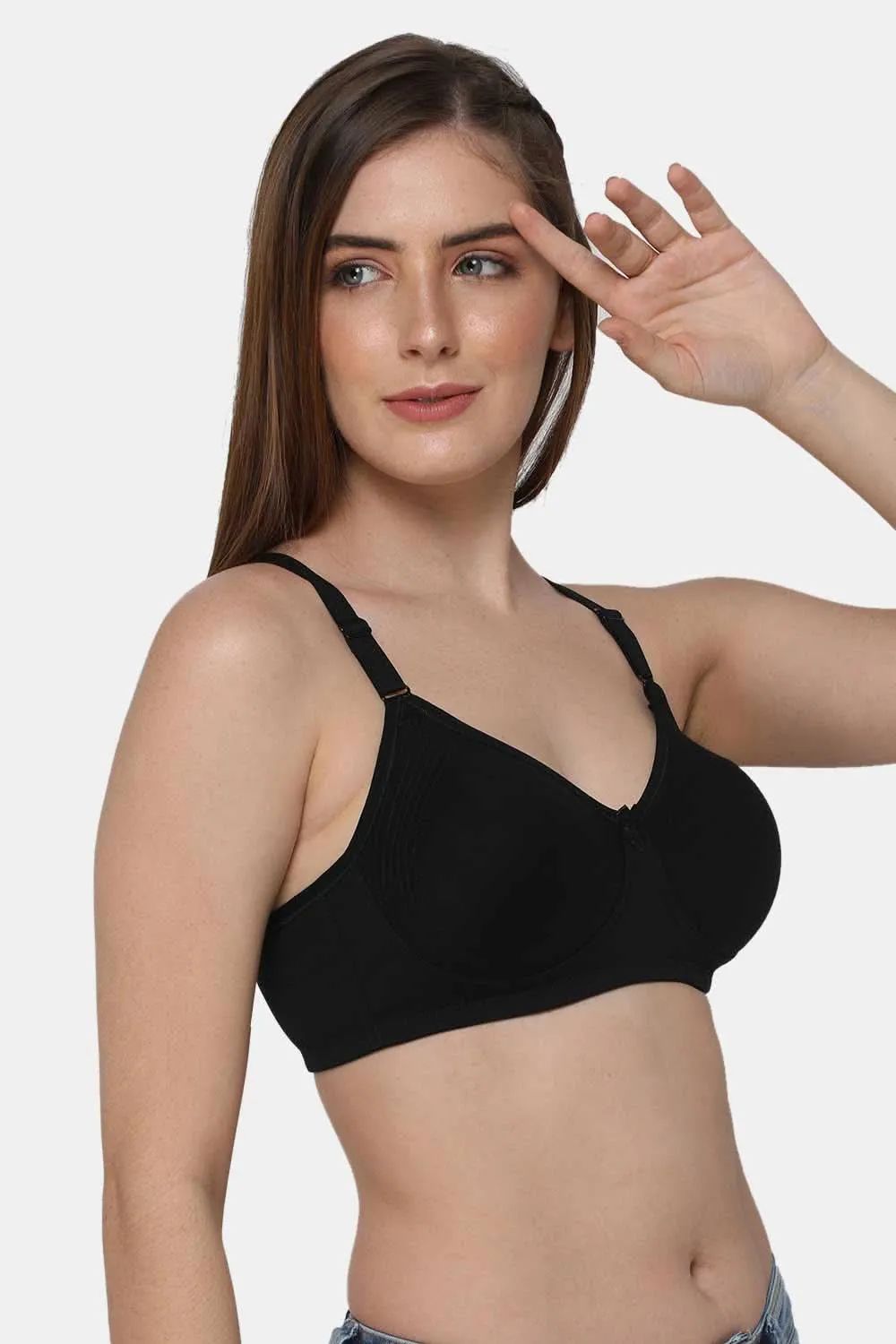 Everyday Full Coverage Non-Padded Intimacy T-Shirt Saree Bra - DEFC