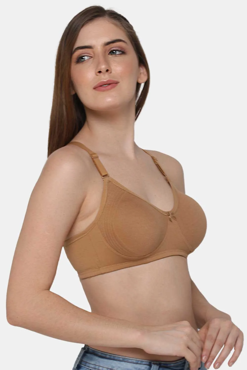 Everyday Full Coverage Non-Padded Intimacy T-Shirt Saree Bra - DEFC