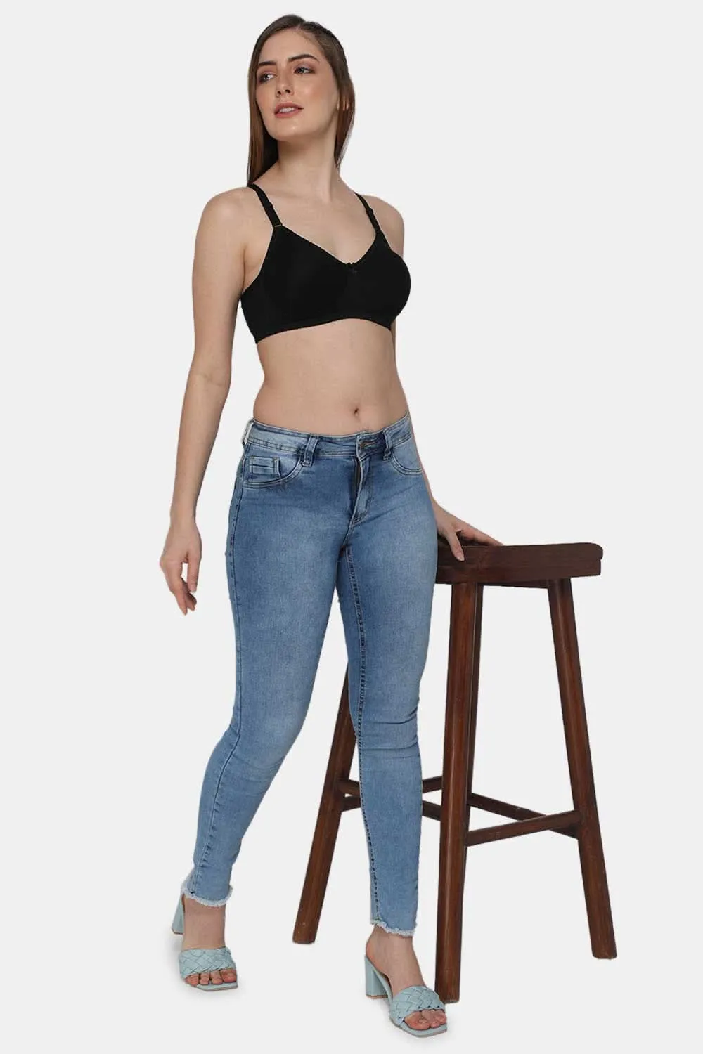 Everyday Full Coverage Non-Padded Intimacy T-Shirt Saree Bra - DEFC
