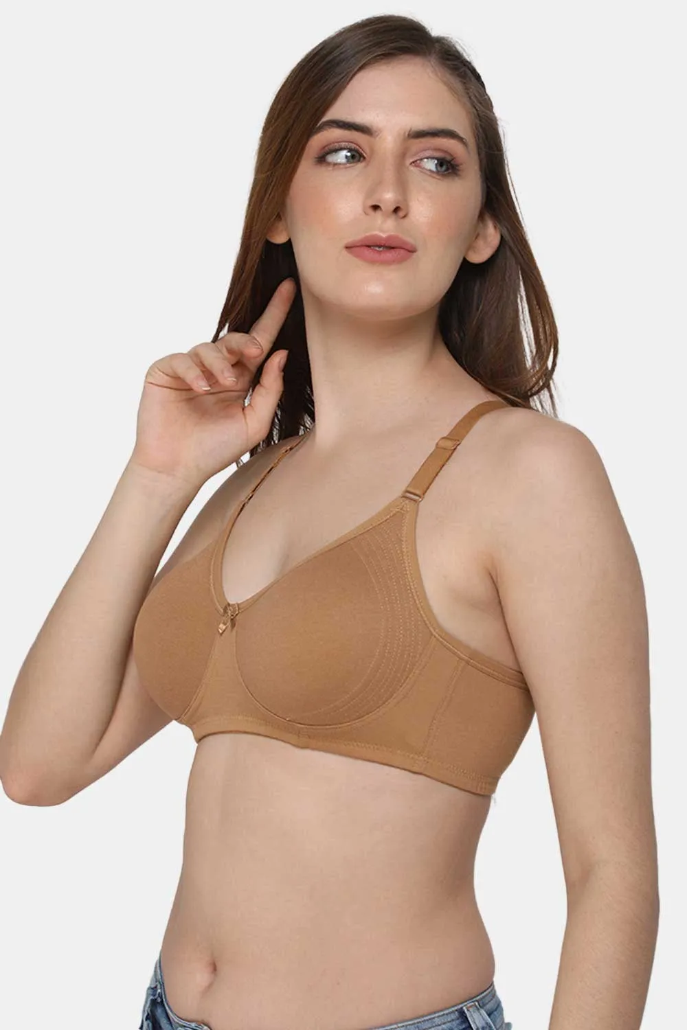 Everyday Full Coverage Non-Padded Intimacy T-Shirt Saree Bra - DEFC