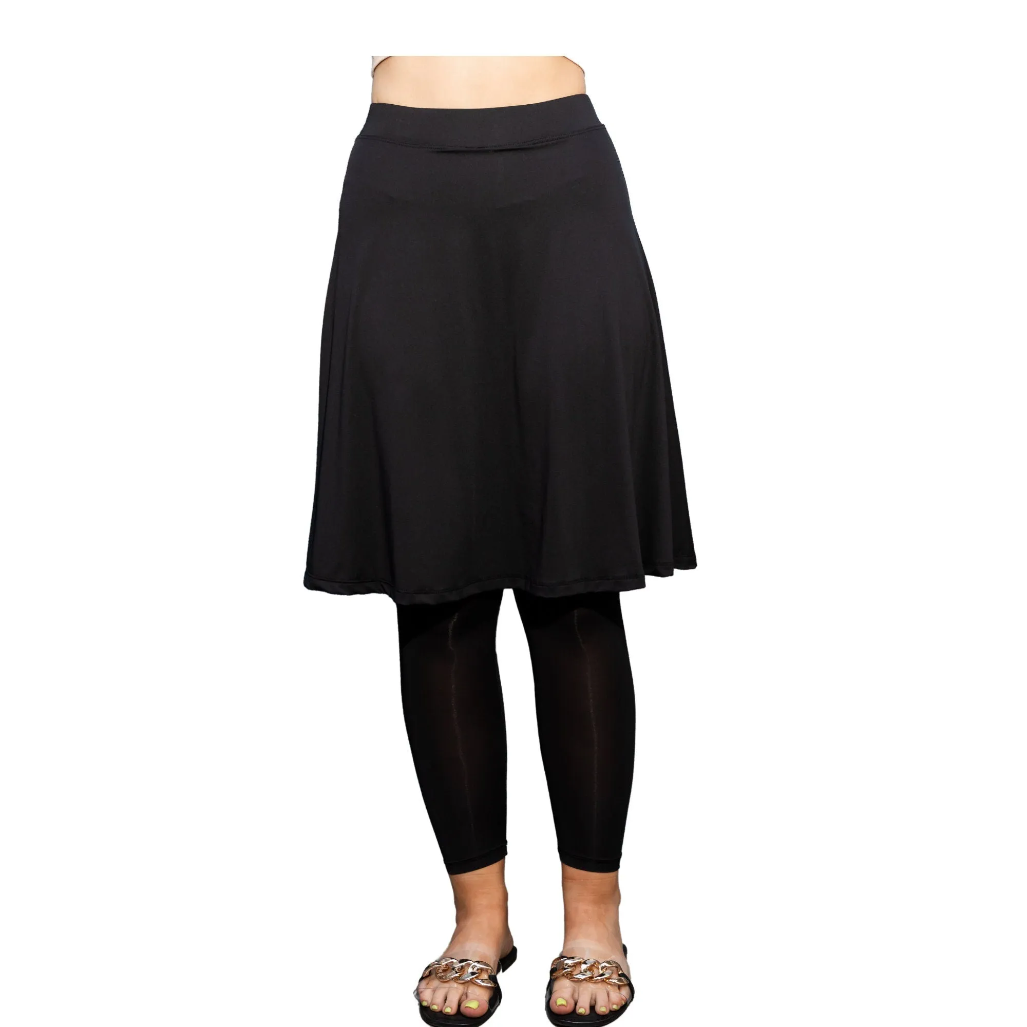 EXTREMELY LIGHTWEIGHT Swim Leggings. Extra Long Skirted Leggings Swimwear Modest Swim Skirt with Pockets, Swimwear Burkini, Swimwear Tznius