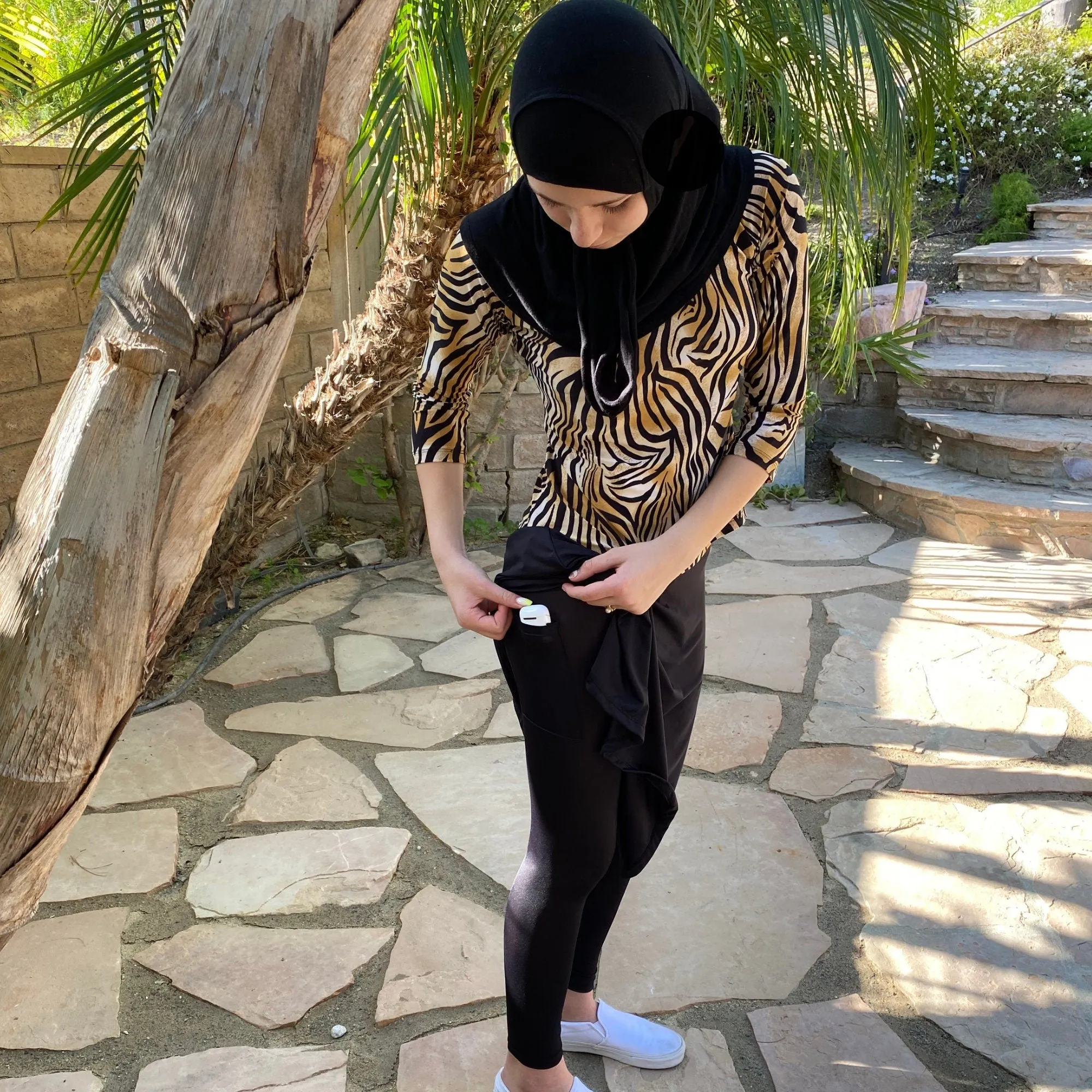 EXTREMELY LIGHTWEIGHT Swim Leggings. Extra Long Skirted Leggings Swimwear Modest Swim Skirt with Pockets, Swimwear Burkini, Swimwear Tznius