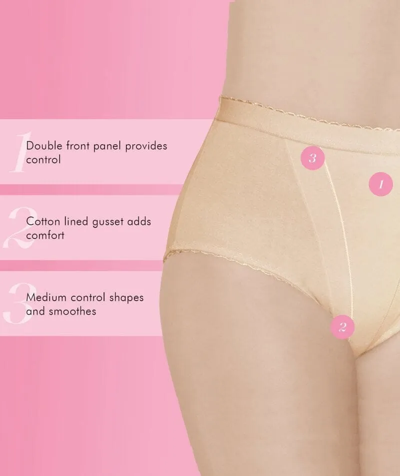 Form Flex® Single Medium Control Cotton Shaping Panty - Nude