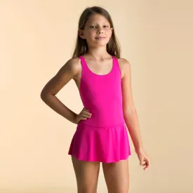 Girl's Swimsuit Skirt One-piece - Vega Omi Pink