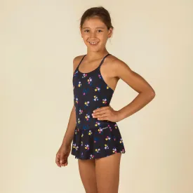 Lila All Oto 100 Girls Swimming One-Piece Swimsuit/Skirt