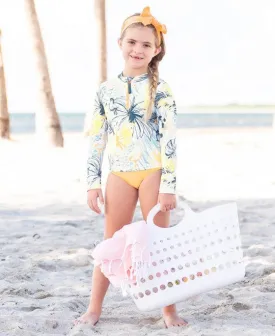 Long Sleeve Zipper Rash Guard Bikini