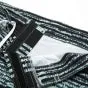 Men's Stylish Light Green and Black Striped Board Shorts with Pockets (Sizes S-5XL)