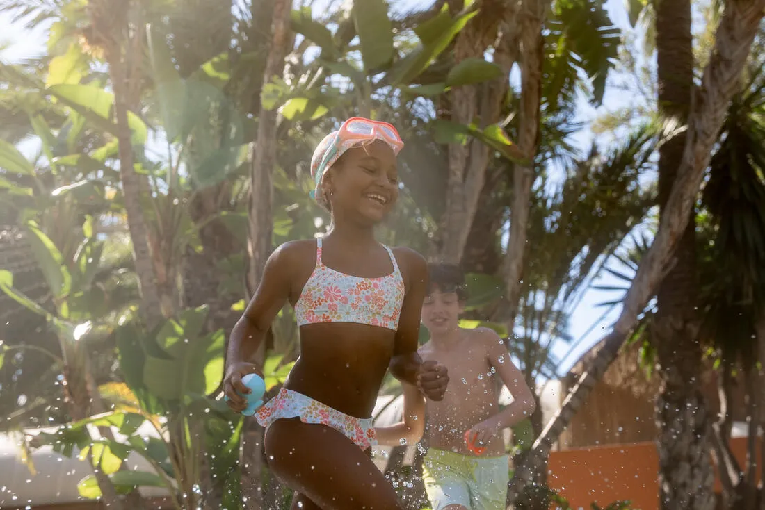Mesh swim cap - Printed fabric - Size S - Pantai
