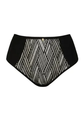 Onde Sensuelle High Waist Panty- Black