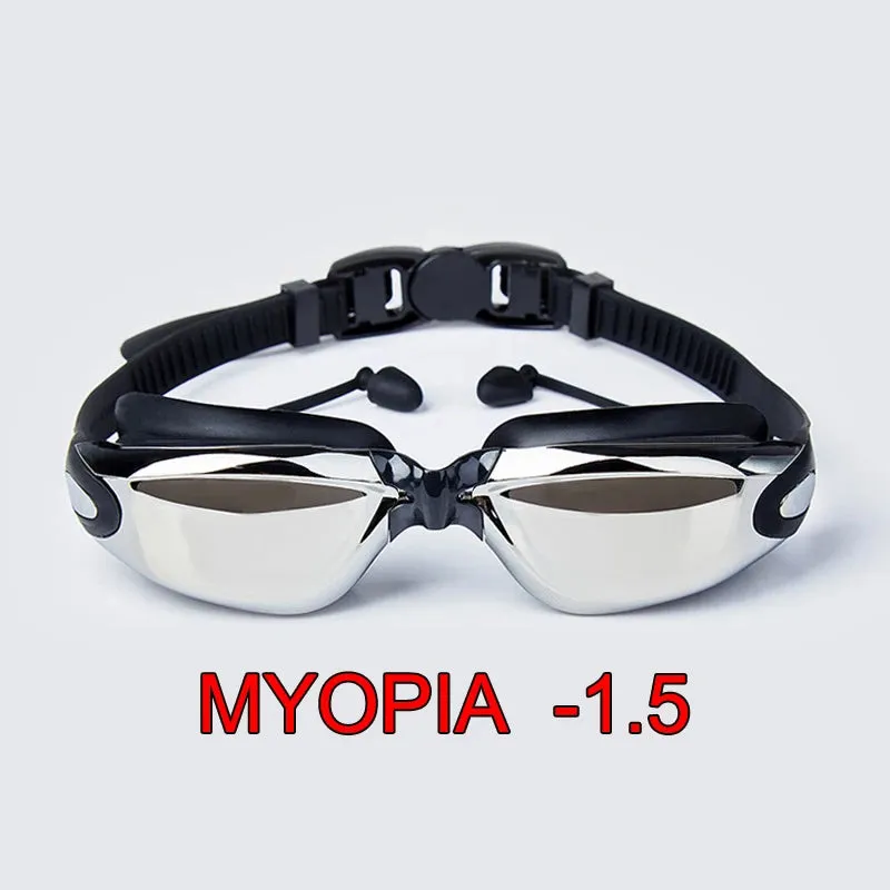 Professional Waterproof Plating Swim Goggles for Adults - Anti-Fog