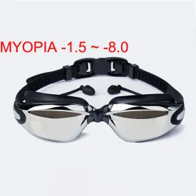 Professional Waterproof Plating Swim Goggles for Adults - Anti-Fog