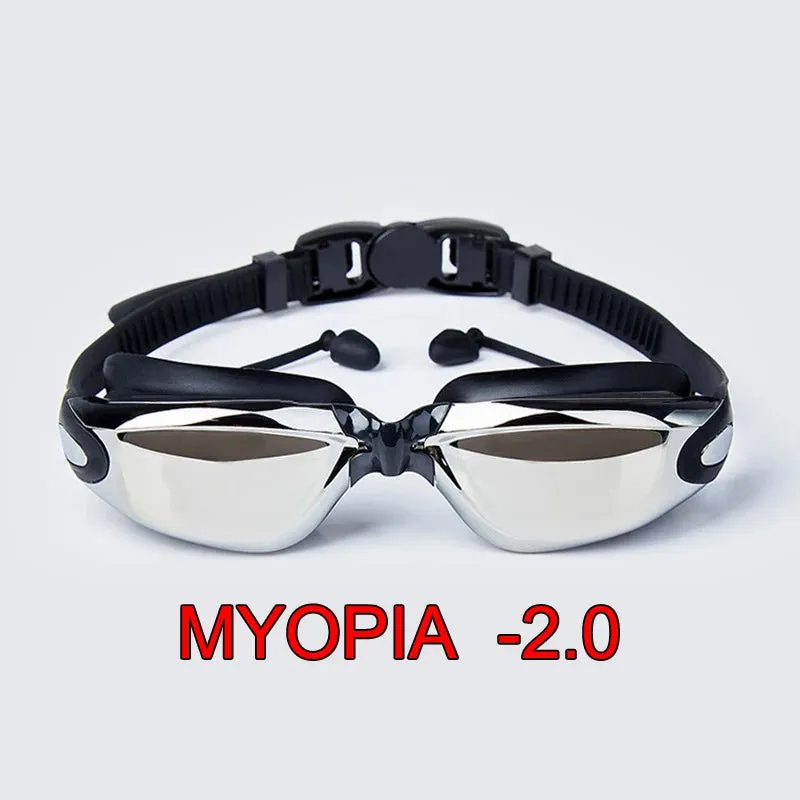 Professional Waterproof Plating Swim Goggles for Adults - Anti-Fog