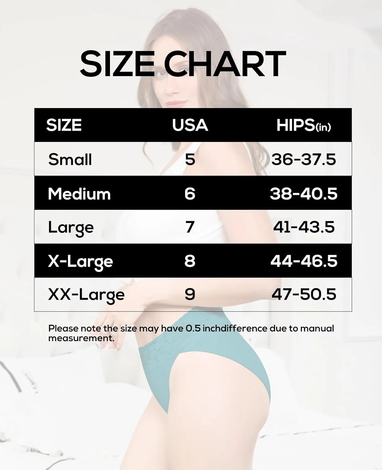 RHYFF Womens Underwear Cotton Bikini Panties High Cut Lace Panty Stretch Hipster Underpants Ladies Briefs S-XXL