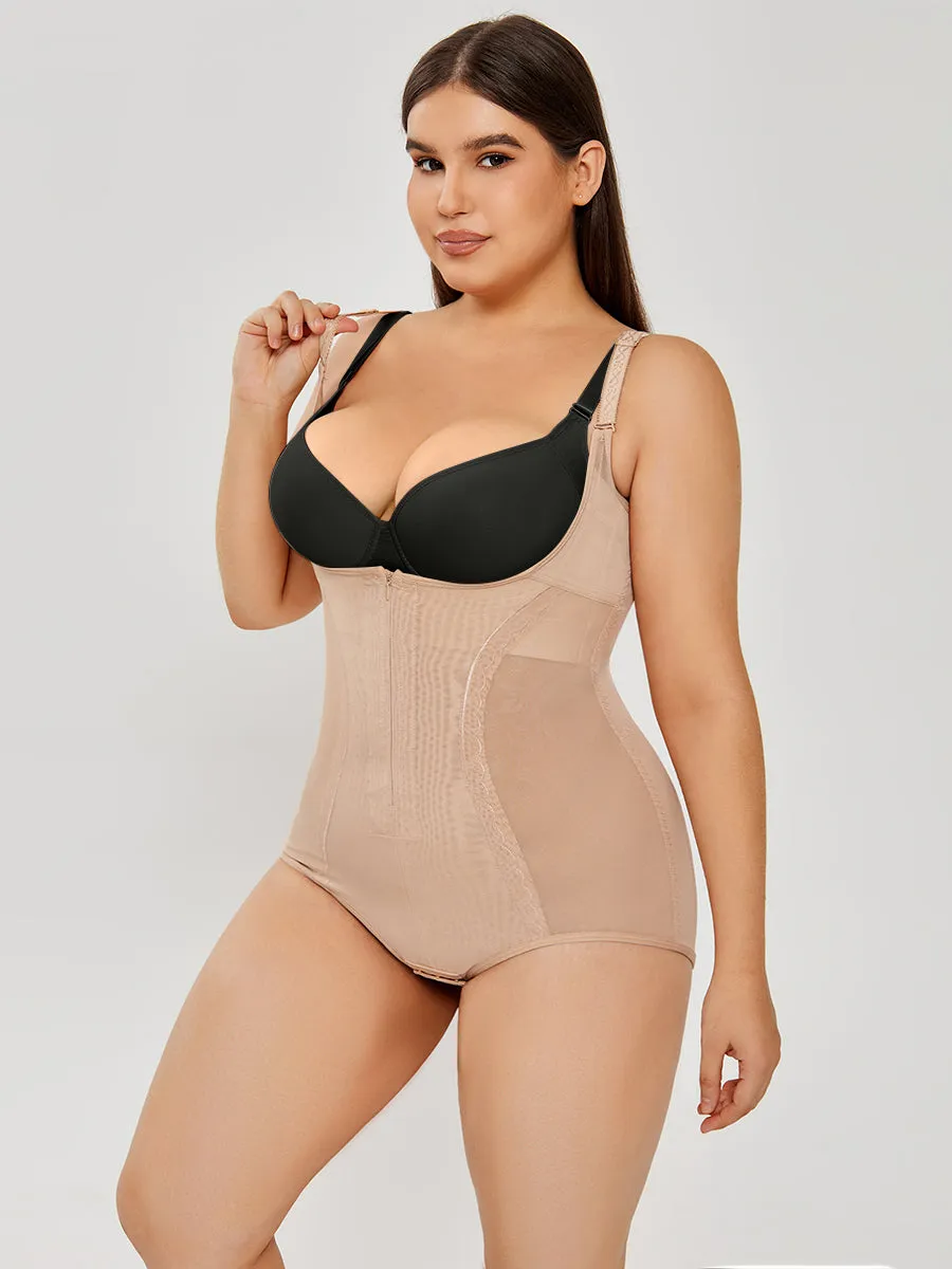Sheer Mesh Slim Body Shaper Plus Size