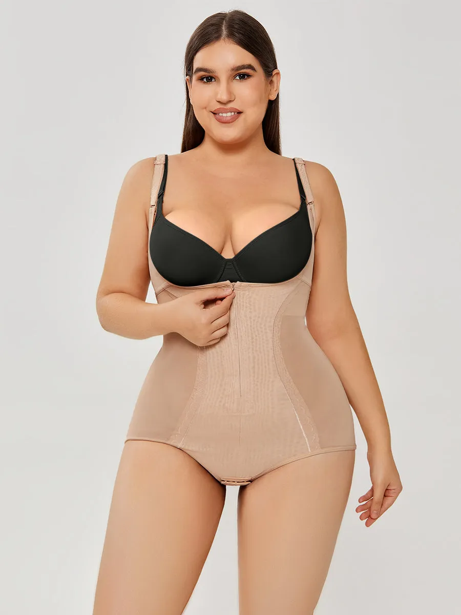 Sheer Mesh Slim Body Shaper Plus Size