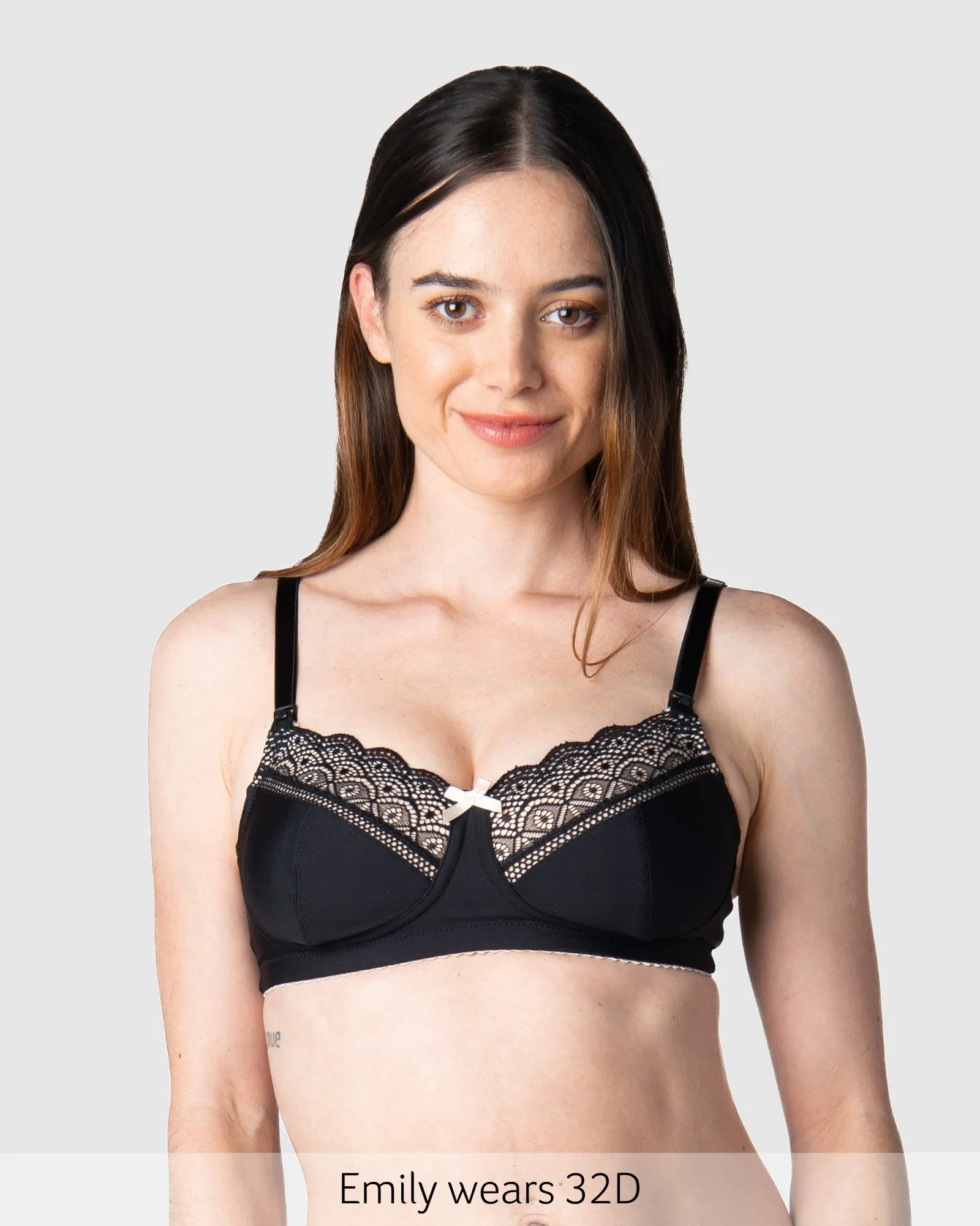 Show Off Wirefree Nursing Bra - Black
