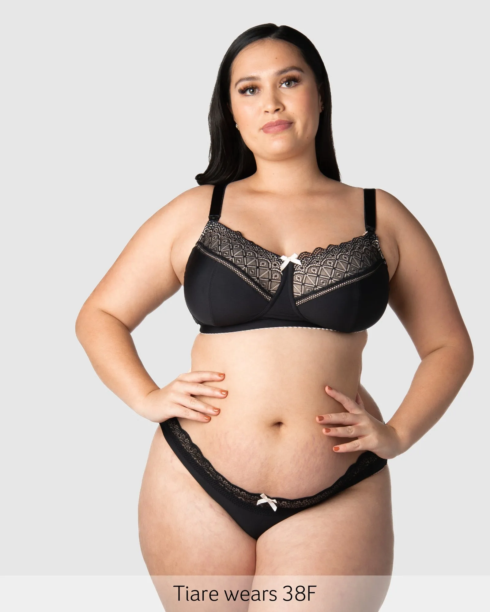 Show Off Wirefree Nursing Bra - Black