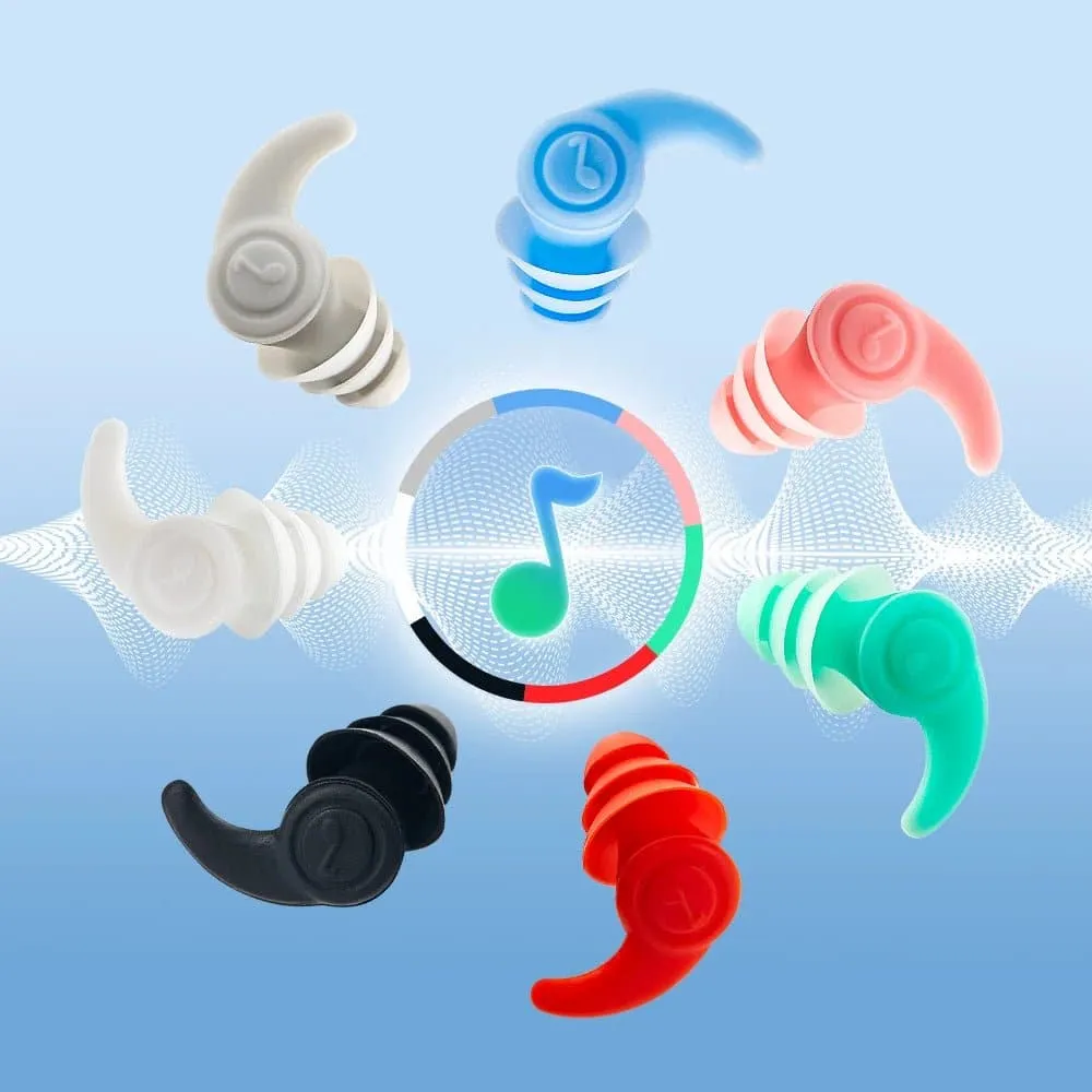 Silicone Earplugs for Peaceful Sleep & Noise Blocking