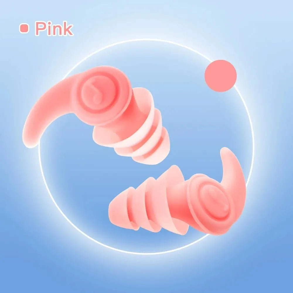 Silicone Earplugs for Peaceful Sleep & Noise Blocking