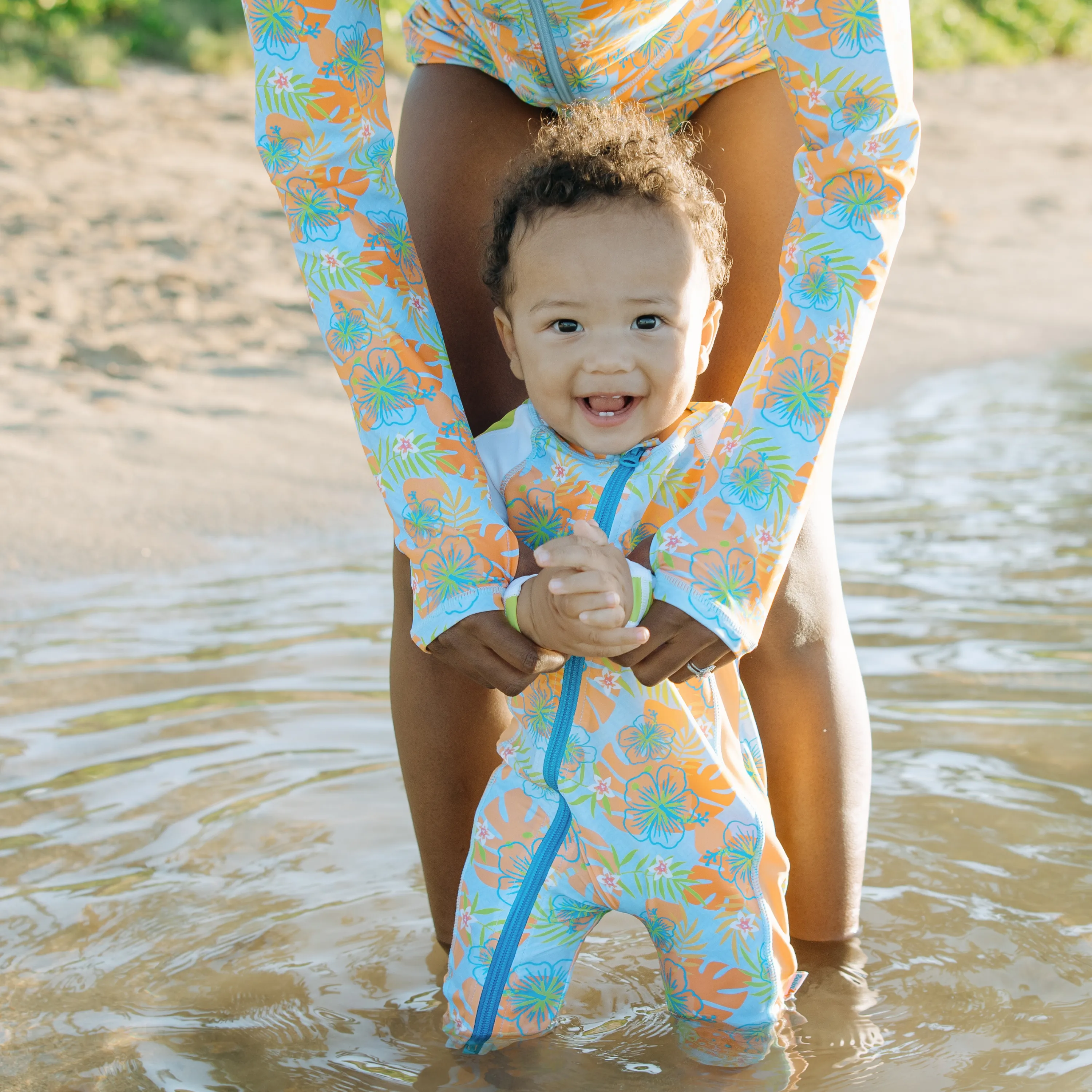 Sunsuit - Long Sleeve Romper Swimsuit | "Groovy"