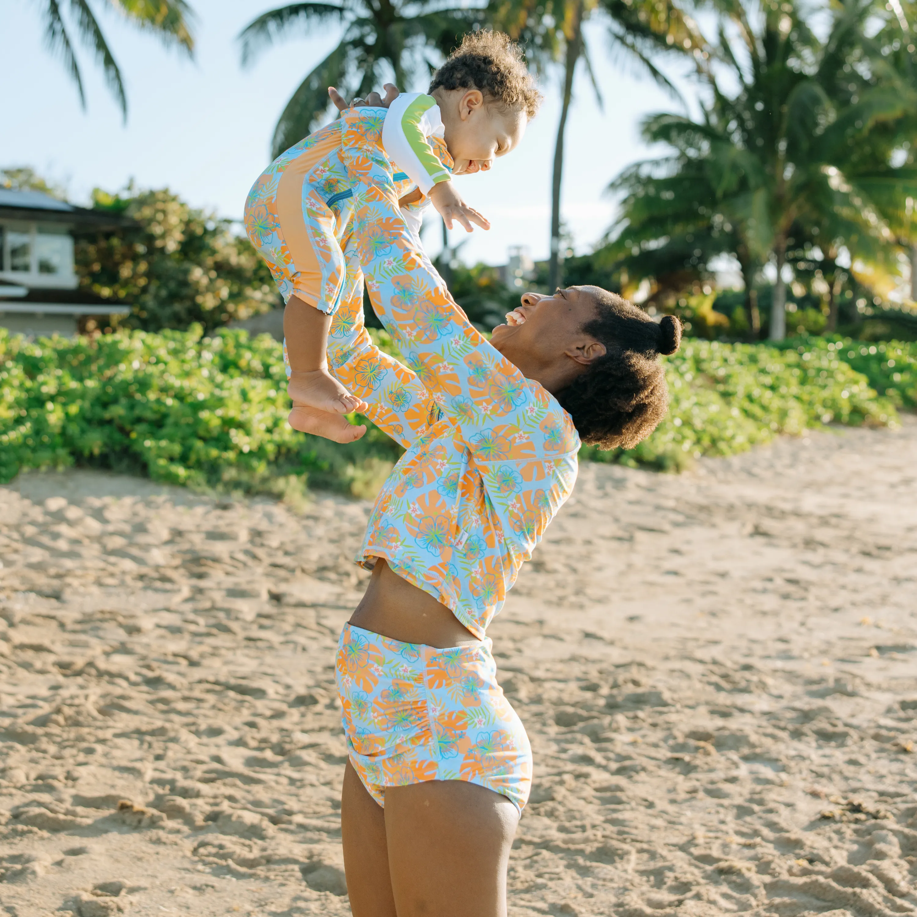 Sunsuit - Long Sleeve Romper Swimsuit | "Groovy"