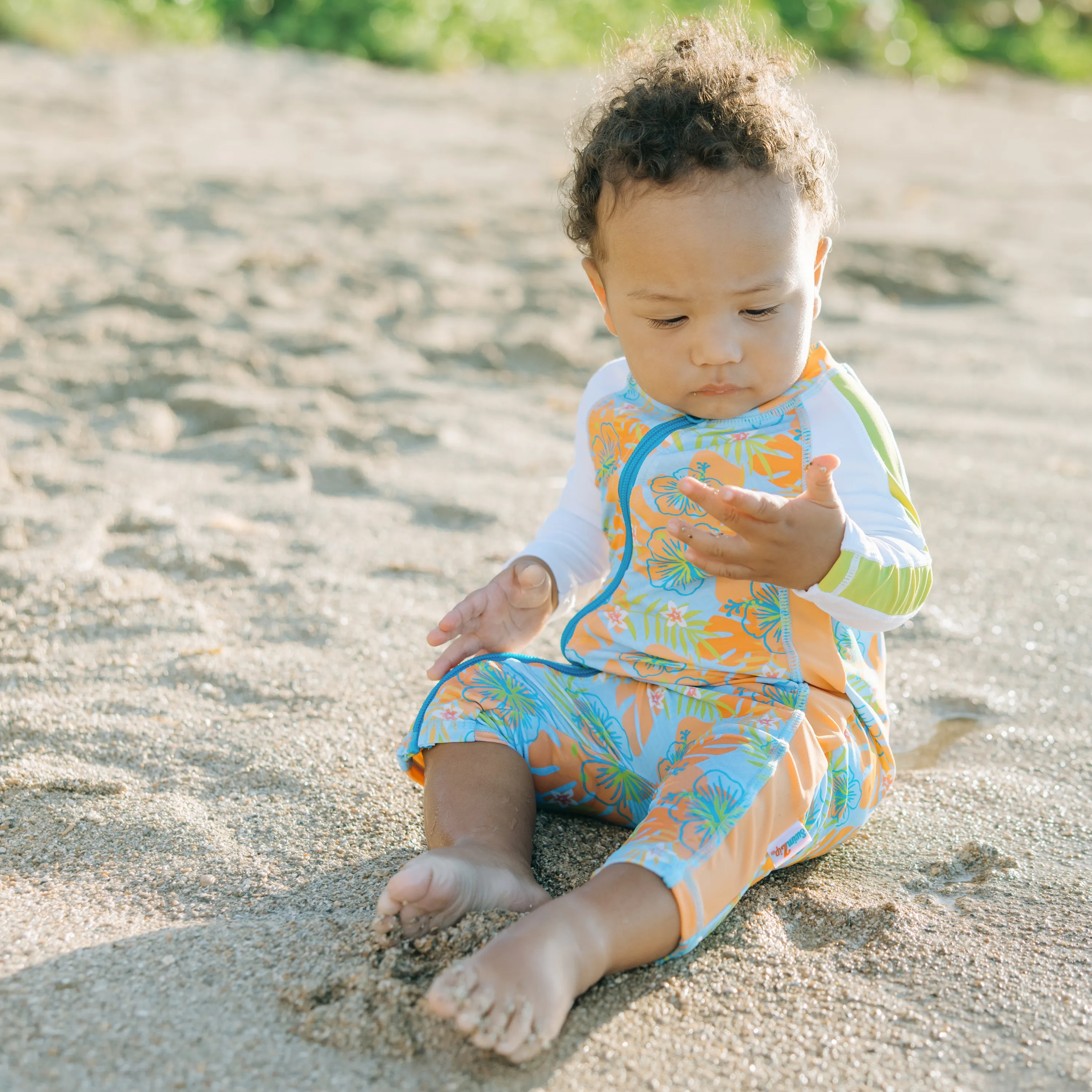 Sunsuit - Long Sleeve Romper Swimsuit | "Groovy"