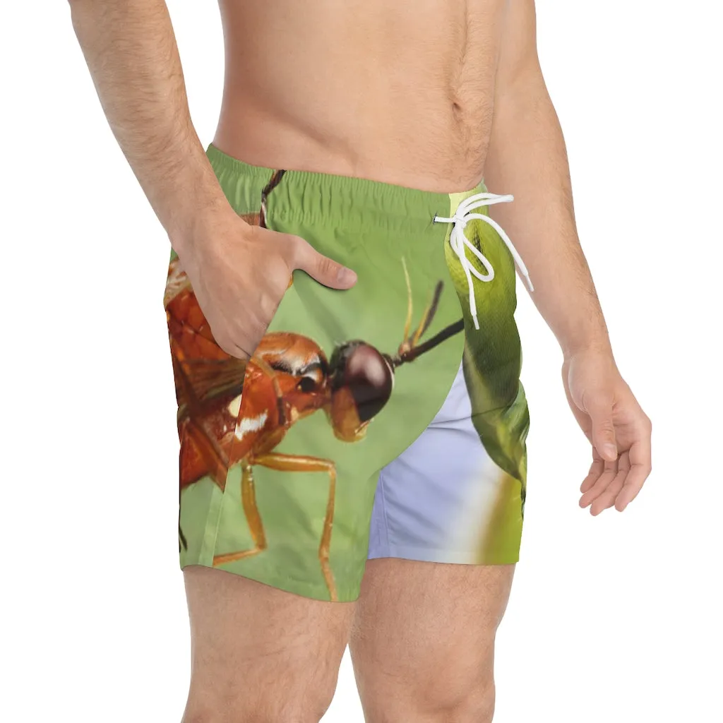 Swim Trunks AL BLUE DESIGNED  INSECTS