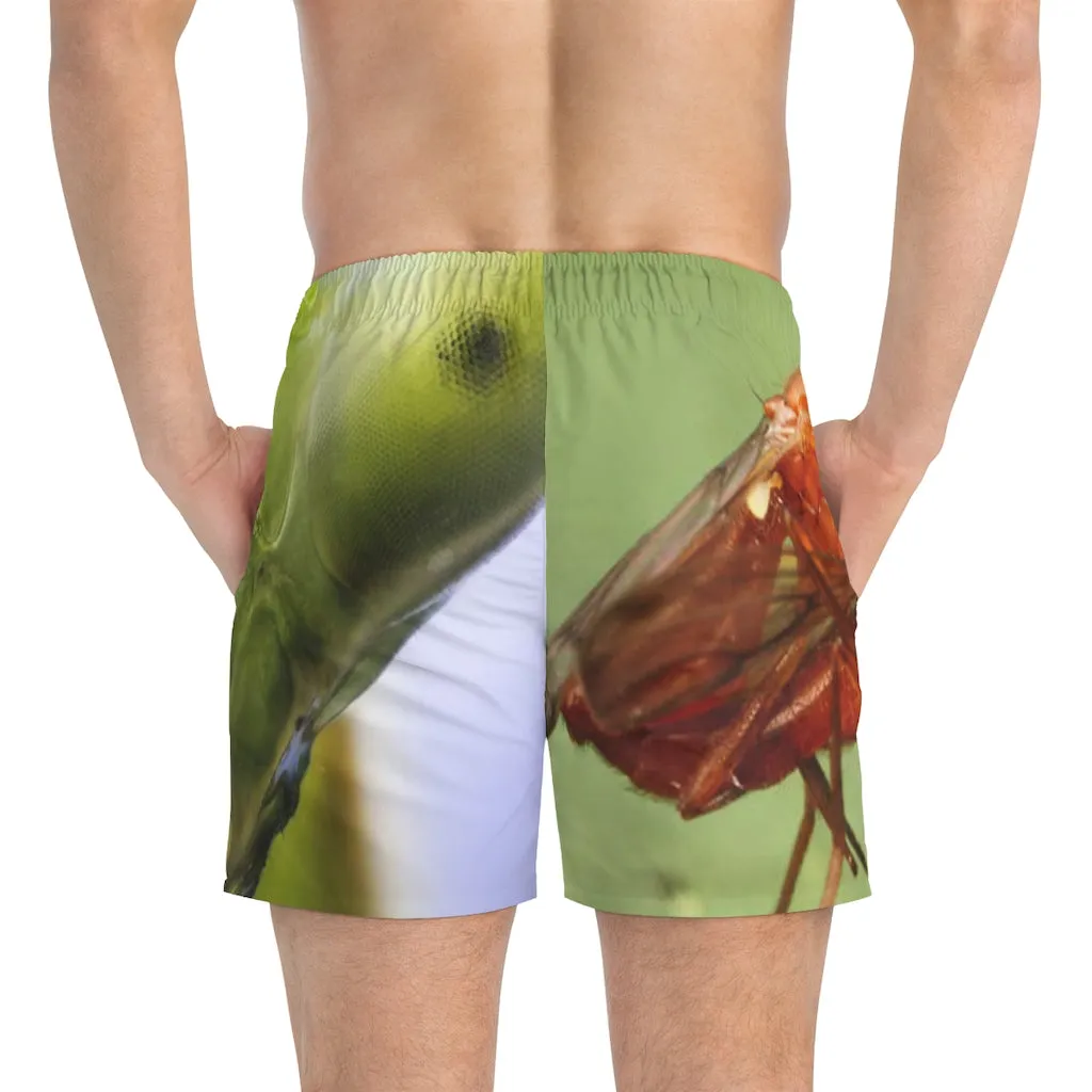 Swim Trunks AL BLUE DESIGNED  INSECTS
