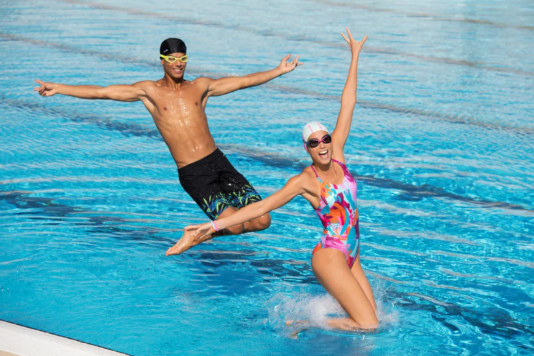 Swimming Goggles Translucent Lenses XBASE EASY Yellow