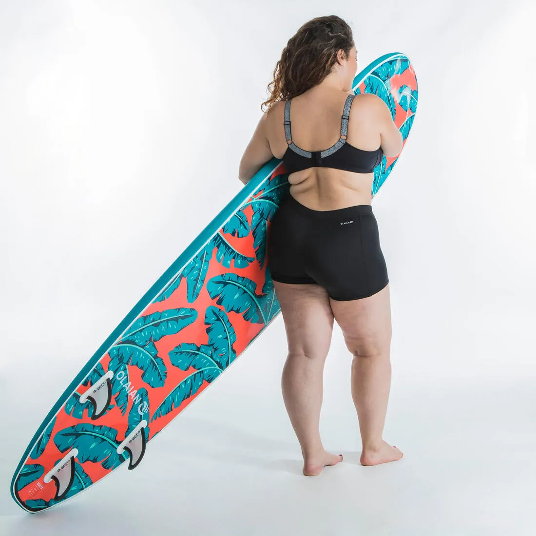 Swimsuit Top w/ Comfortable Fabric Underwire - Astrid Balconette Black