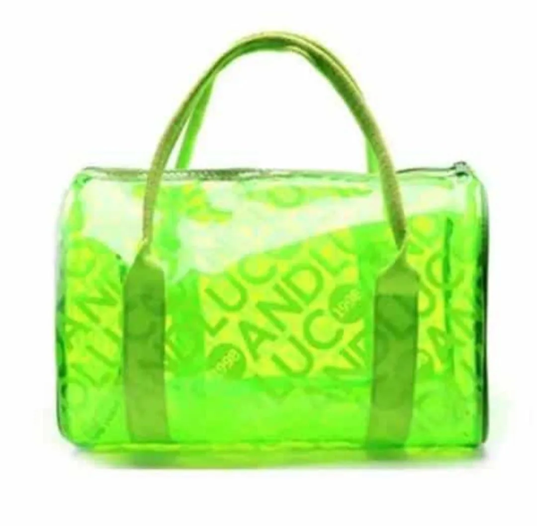 Transparent Waterproof Handbag Swimming Bag Clear Jelly Bucket
