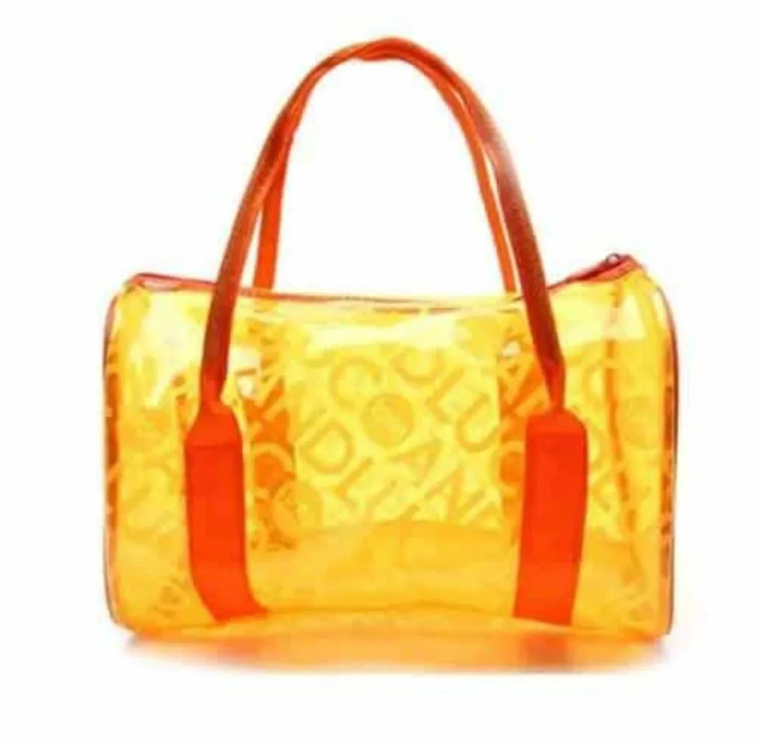 Transparent Waterproof Handbag Swimming Bag Clear Jelly Bucket