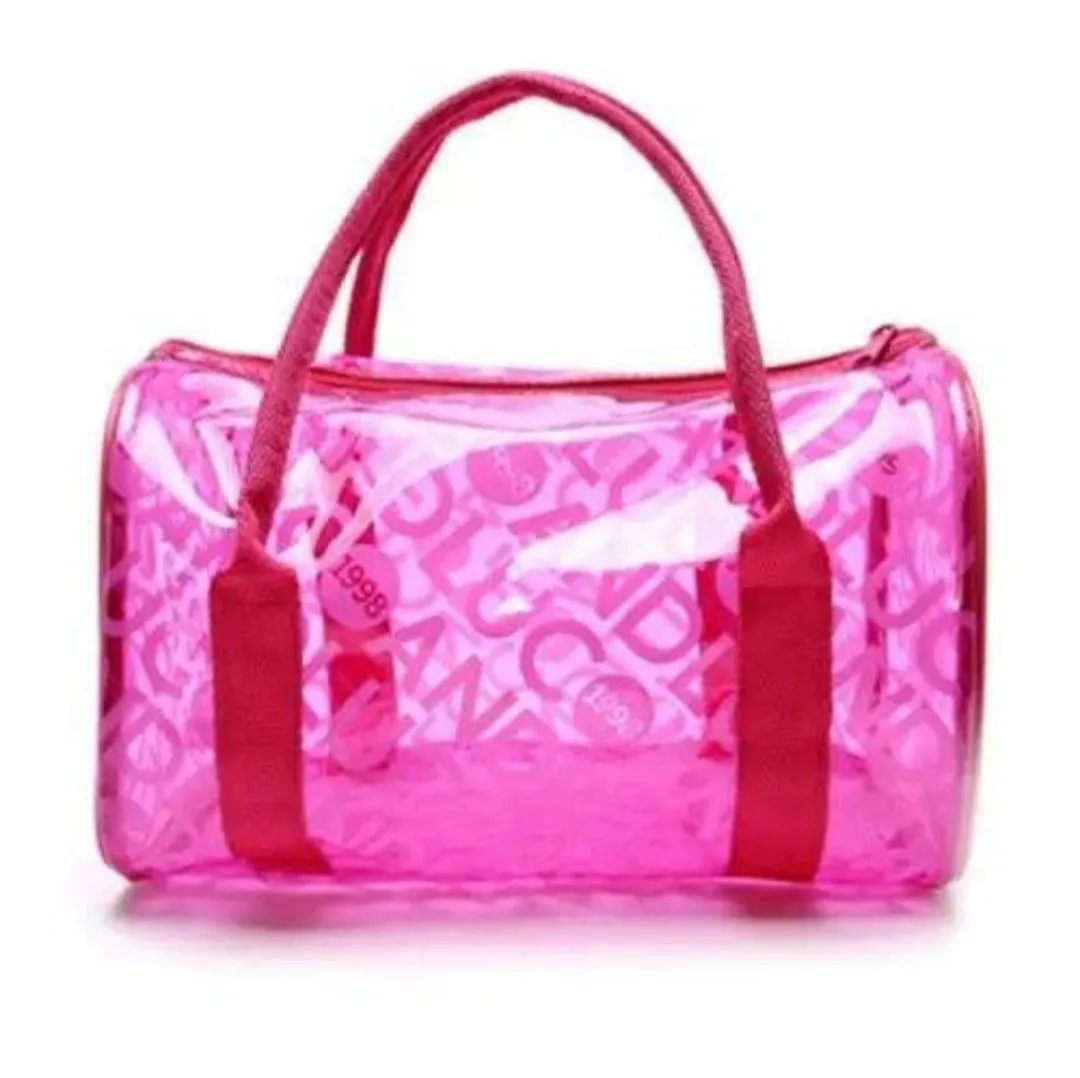 Transparent Waterproof Handbag Swimming Bag Clear Jelly Bucket