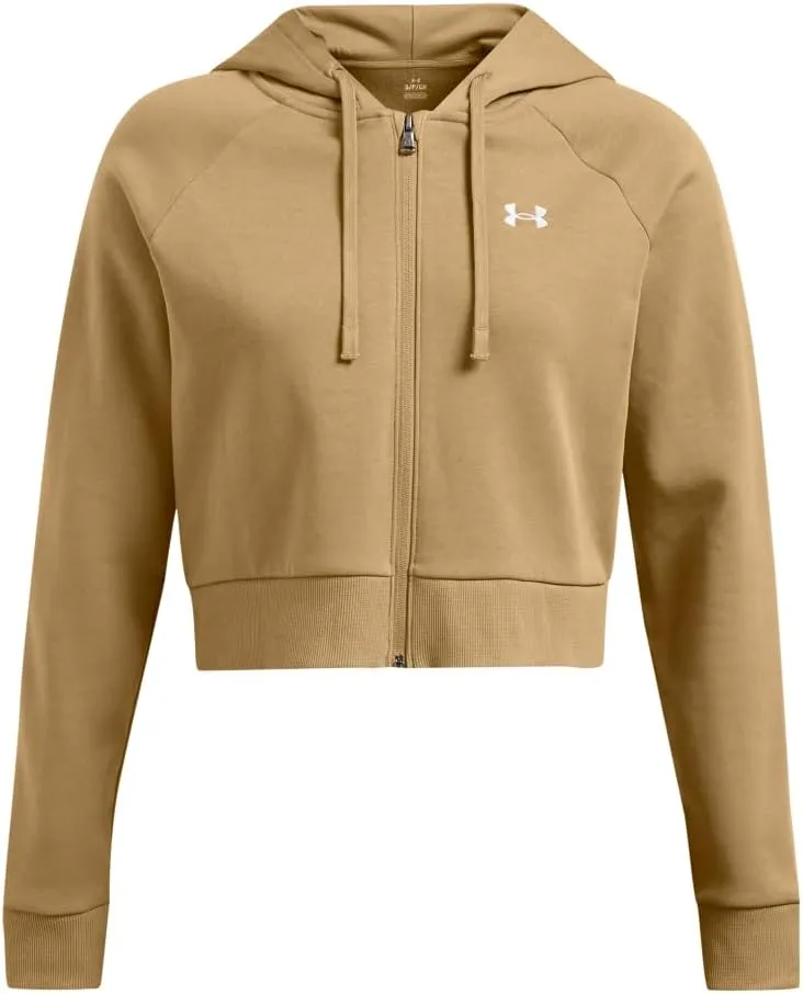 Under Armour Women's Rival Fleece Cropped Full Zip