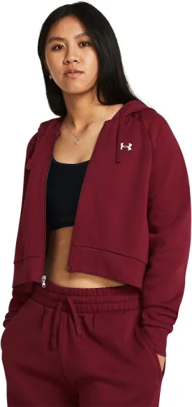 Under Armour Women's Rival Fleece Cropped Full Zip
