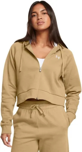 Under Armour Women's Rival Fleece Cropped Full Zip